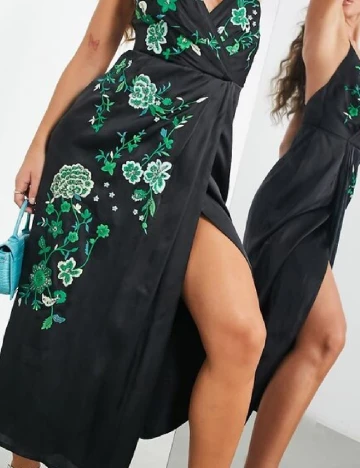 Rochie medie ASOS, negru Negru