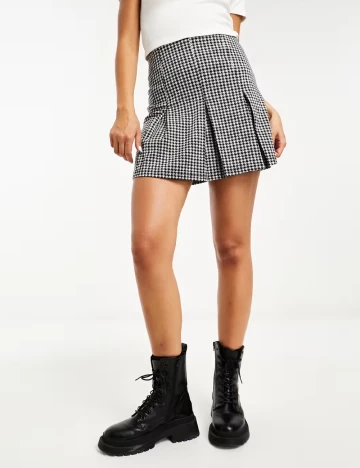 Fusta ASOS, alb/negru