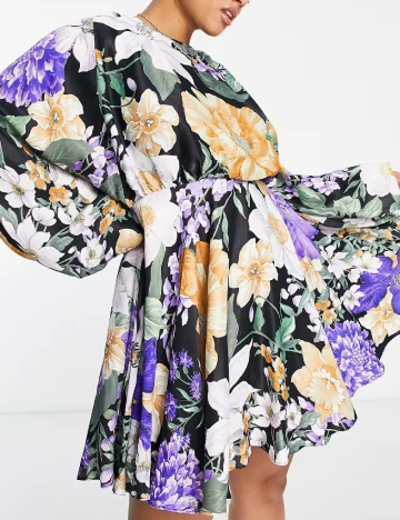 Rochie scurta ASOS Curve, floral print Floral print