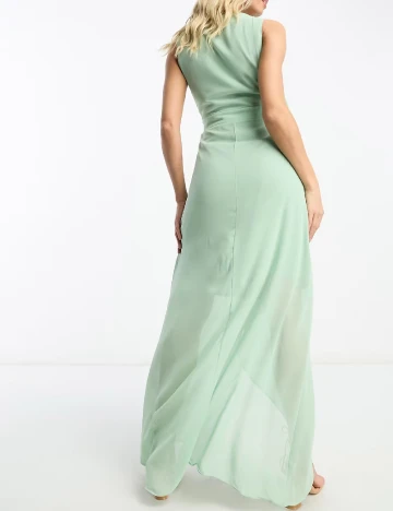 Rochie lunga TFNC London Maternity, verde