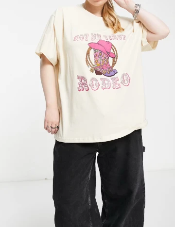 Tricou DAISY STREET Curve, crem
