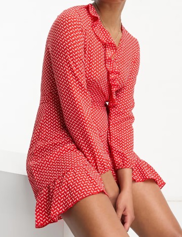 Rochie scurta Only, rosu