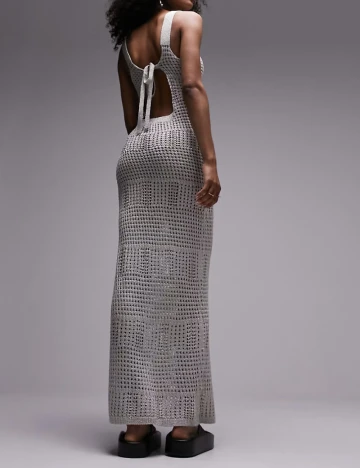 Rochie lunga Top Shop, gri Gri