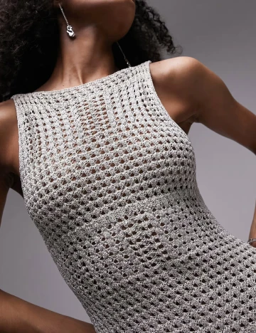 Rochie lunga Top Shop, gri Gri