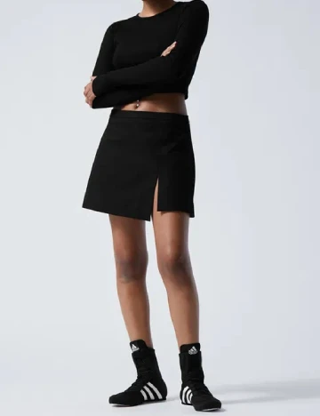 Fusta Weekday, negru Negru