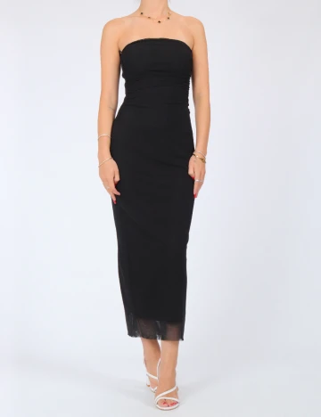 Rochie medie Stradivarius, negru Negru