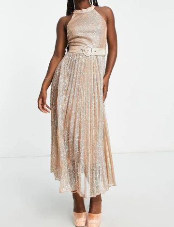 Rochie medie Style Cheat, crem Crem