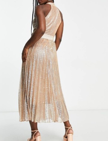 Rochie medie Style Cheat, crem