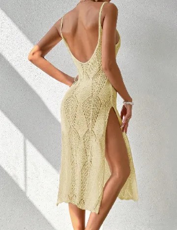 Rochie de plaja SHEIN, galben
