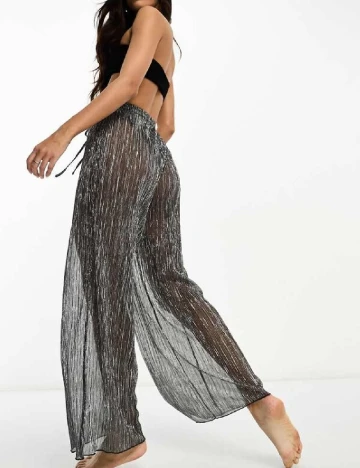 Pantaloni de plaja South Beach, gri Gri