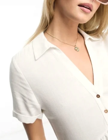 Rochie scurta Stradivarius, alb Alb