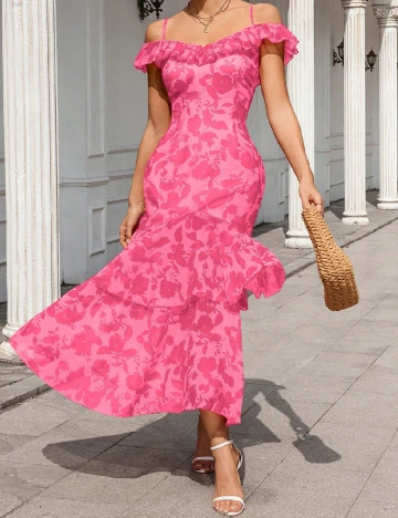 Rochie lunga SHEIN, roz