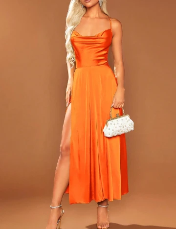 Rochie lunga SHEIN, portocaliu