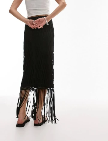 Fusta Top Shop, negru Negru