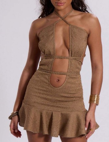 
						Rochie scurta Musera, maro
