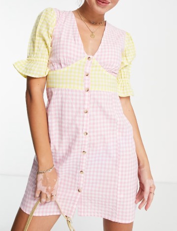 Rochie scurta Influence, roz
