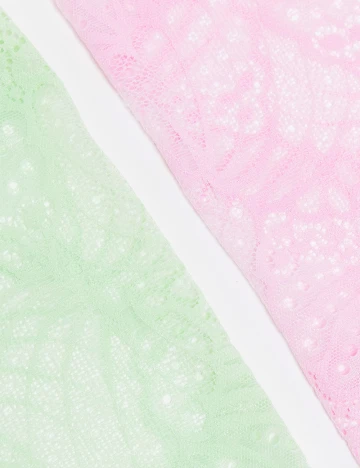 Set chiloti 2 bucati ASOS Curve, roz/verde Verde