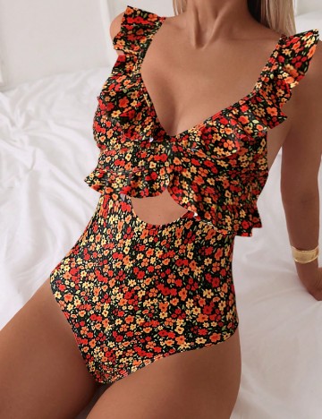 
						Costum de baie SHEIN, floral
