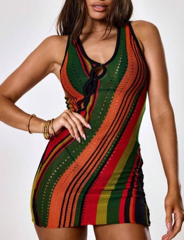 
						Rochie de plaja Musera, mix culori