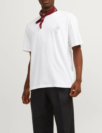 Tricou Oversize Jack&Jones, alb