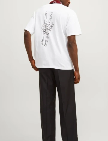 Tricou Oversize Jack&Jones, alb