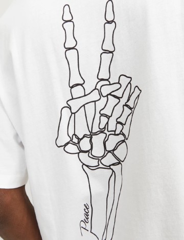 Tricou Oversize Jack&Jones, alb