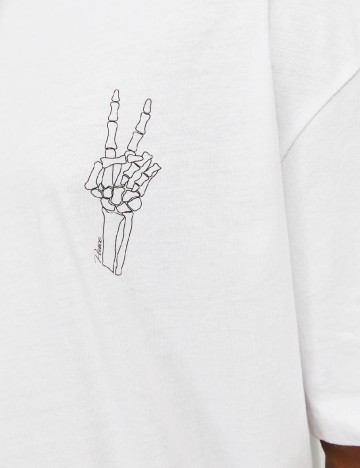 Tricou Oversize Jack&Jones, alb