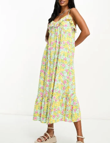 Rochie lunga Miss Selfridge, floral print Floral print