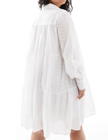 Rochie scurta IN THE STYLE Plus Size, alb Alb