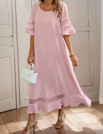 
						Rochie lunga SHEIN, roz