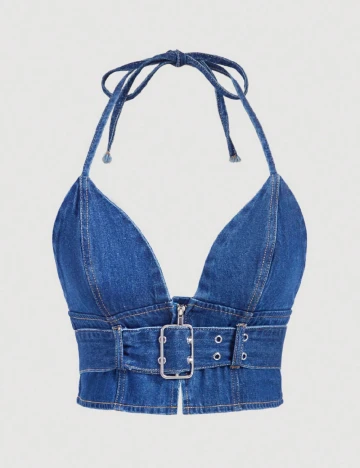 Top SHEIN, albastru Albastru