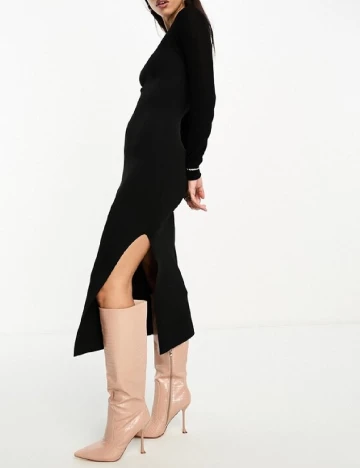 Rochie medie ASOS, negru Negru