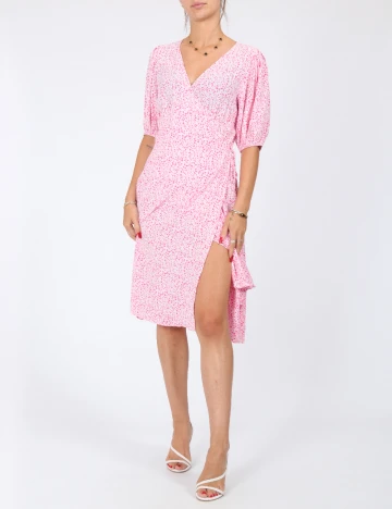 Rochie medie Vero Moda, roz Roz