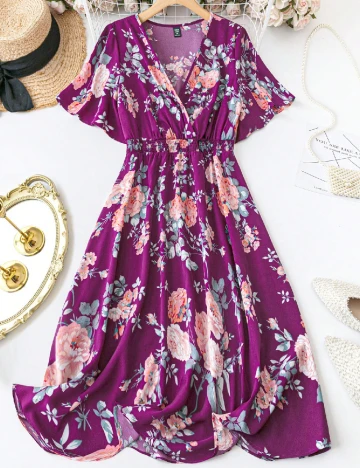 Rochie medie SHEIN CURVE, mov Mov