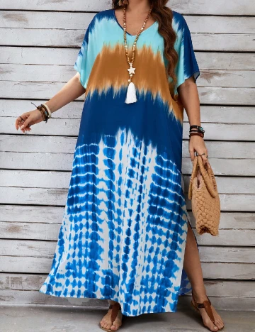 Rochie lunga SHEIN CURVE, albastru Albastru