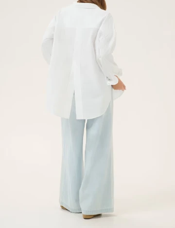 Camasa Oversize My Essential Wardrobe, alb Alb