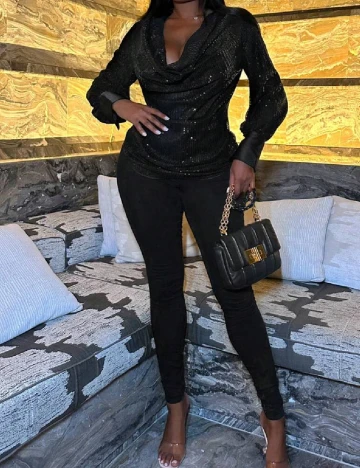 Bluza SHEIN, negru