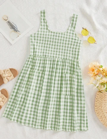 Rochie scurta SHEIN, verde