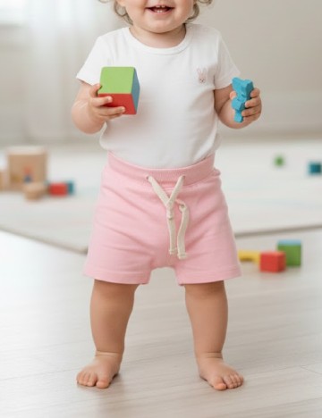 
						Pantaloni scurti ACTION, roz