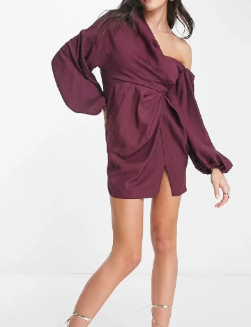 Rochie scurta ASOS, pruna Mov