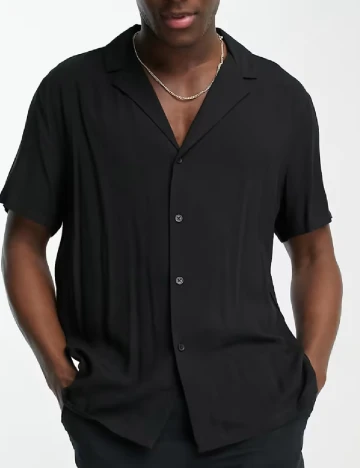Camasa ASOS, negru