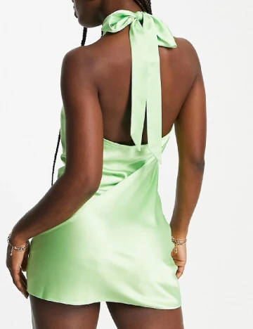 Rochie scurta Miss Selfridge, verde Verde