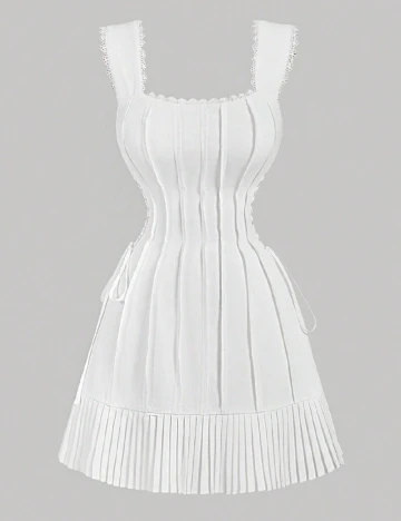 Rochie scurta SHEIN, alb Alb