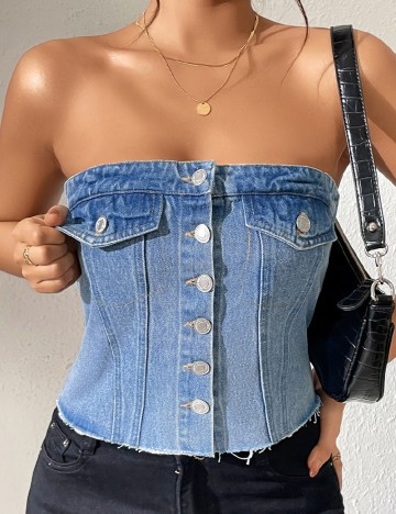 
						Top SHEIN, albastru
