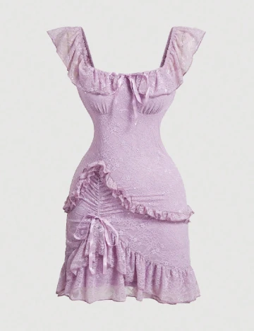 Rochie scurta SHEIN, lila