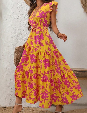 Rochie lunga SHEIN, floral print