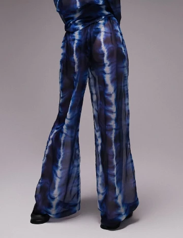 Pantaloni de plaja Top Shop, albastru Albastru