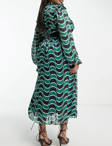 Rochie lunga River Island, verde Verde