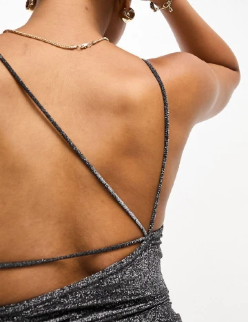 Rochie medie Pull&Bear, gri inchis Gri