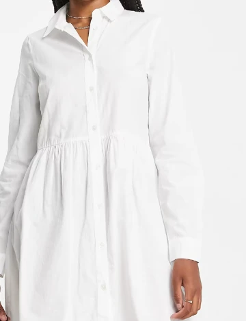 Rochie scurta ASOS, alb Alb